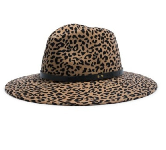 Leopard print hat