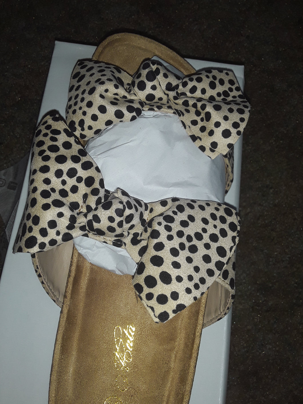 Cheetah print Bow Sandals