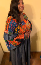 Load image into Gallery viewer, Wide sleeve African dress
