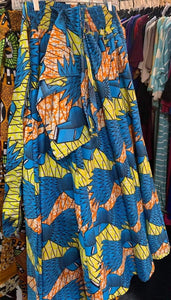 African print skirt